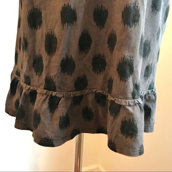 DKNY Oversized Peplum Tank Top Black/Brown Sz M - Picture 4 of 7